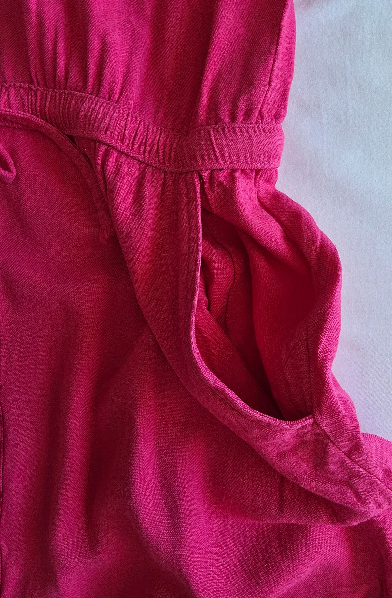 Robe chemise magenta M 38 Deeluxe robe curta rosa fúsia fluida – photo 5